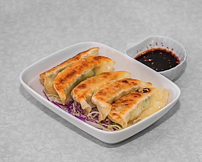 S2. Pan Fried Dumplings (5pcs)<br />(Pork, Prawn or Veg)